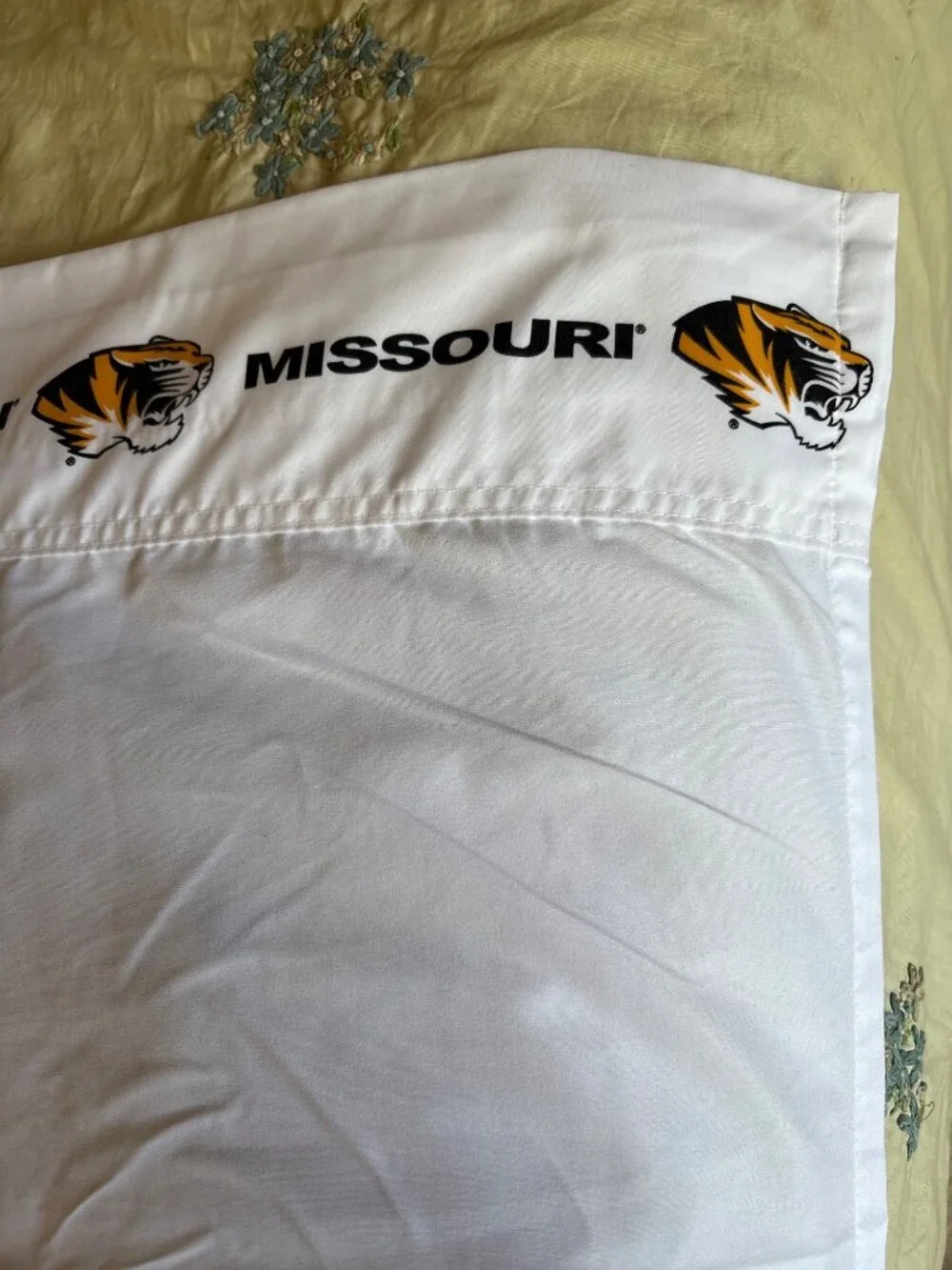 Missouri Tigers NCAA (Extra long) Twin Flat Sheet Cutter College